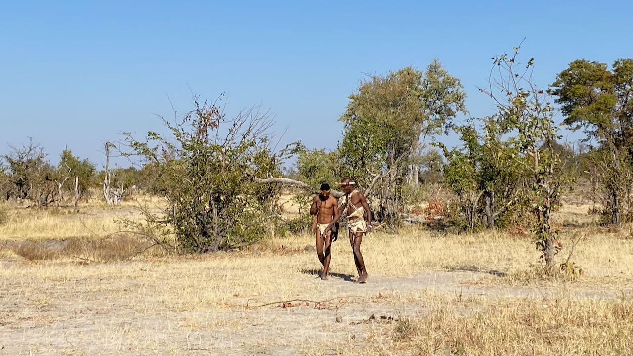 Bushmanwalk in Khwai